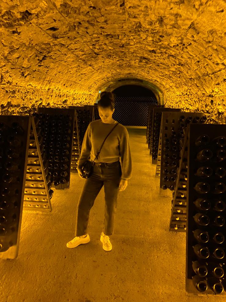 Champagnekällare i Épernay